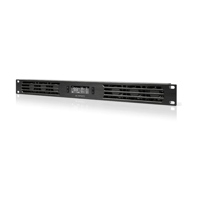 AC Infinity Cloudplate T1-N 20-60 CFM 1U Rack Cooler Front Intake
