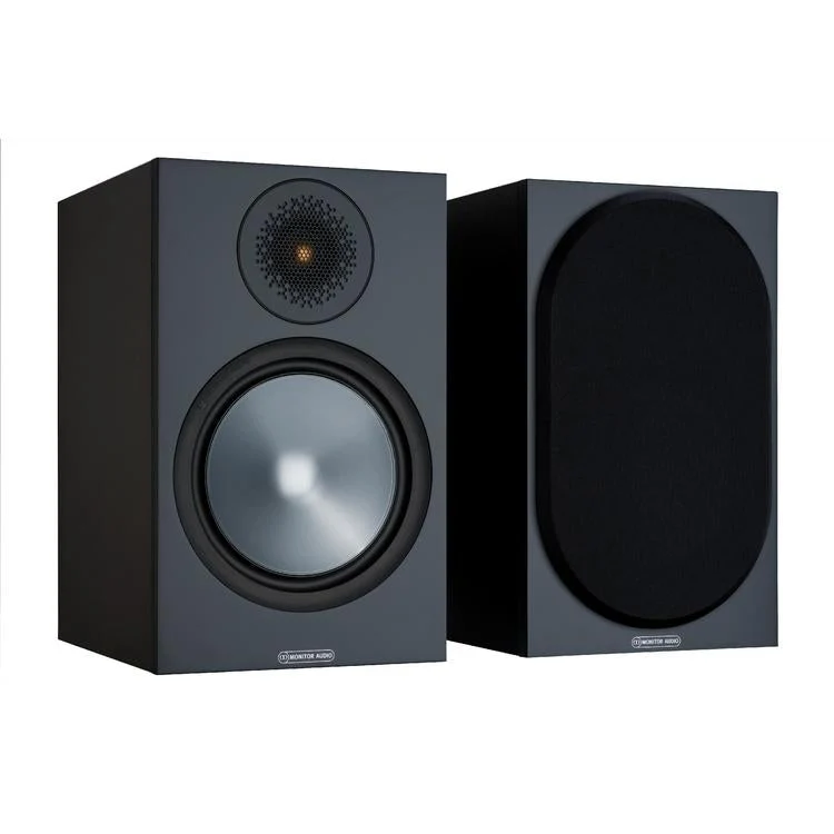 Monitor Audio Bronze 100 | Bookshelf Speakers - 2 way - 100W - Bronze Series - Pair - Black
