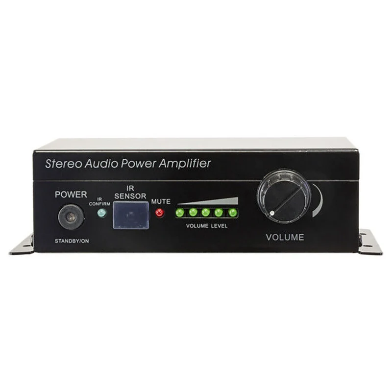 Pro2 Stereo Audio Power Amplifier Speaker with Remote Control 145x97mm (Black)