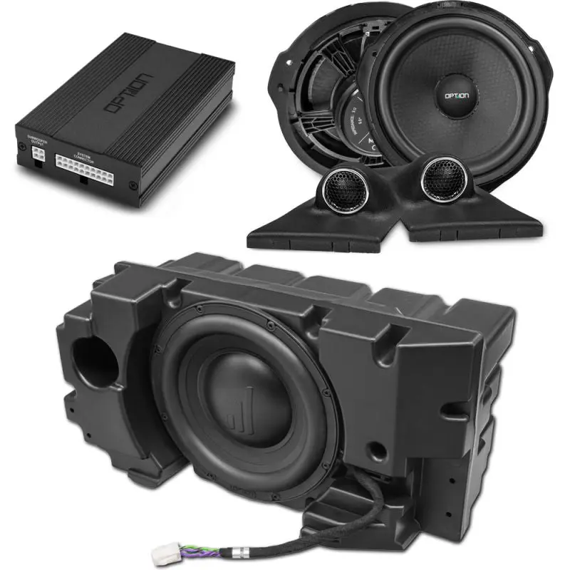 OPTION SET-278 – Système Audio Mercedes V-Klasse W447 V2 | DSP + Subwoofer sous siège + Front