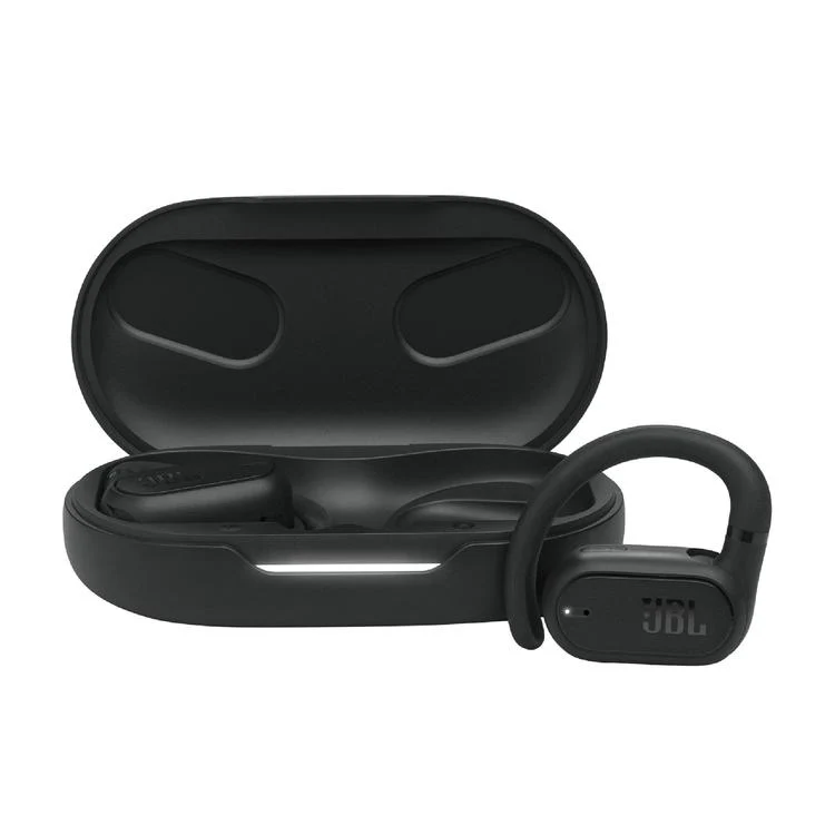 JBL Soundgear Sense | Casque d'écoute à conduction pour le sport - Bluetooth - Noir