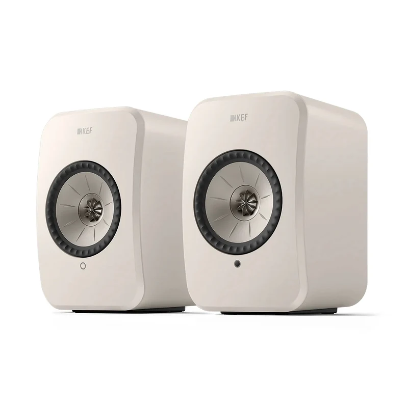KEF LSX II LT Powered Hifi Speakers Pair (Stone White)