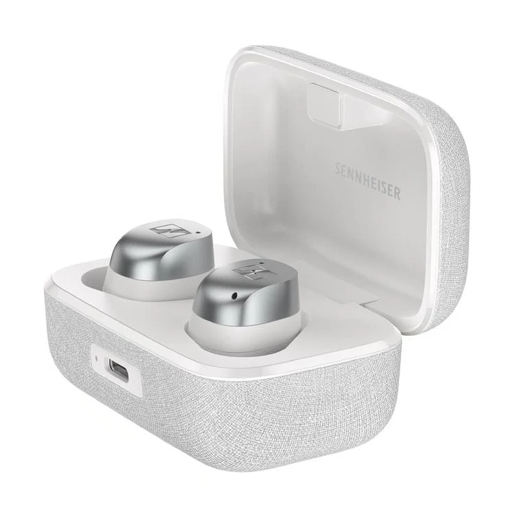 Sennheiser MOMENTUM True Wireless 4 | Écouteurs intra-auriculaires - Sans fil - Réduction adaptative du bruit - Blanc/Argent