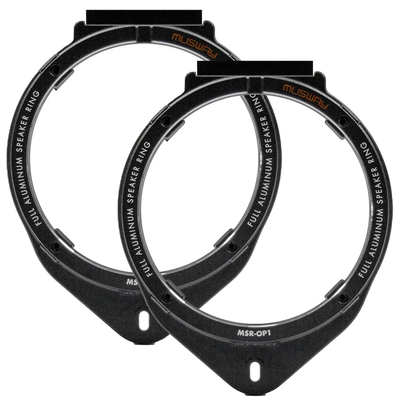 MUSWAY MSR-OP1 – Anneaux Adaptateurs Haut-Parleurs Aluminium 16,5 cm pour Opel