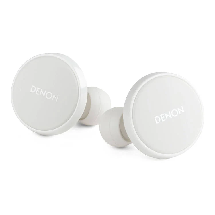 Denon PERL PRO | Écouteurs intra-auriculaires - Sans fil - Bluetooth - Technologie Masimo Adaptive Acoustic - Blanc