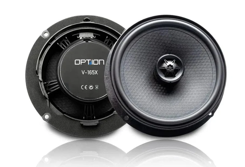 OPTION V-165X – Haut-parleurs coaxiaux Plug & Play 16,5 cm pour VW, Skoda & Seat