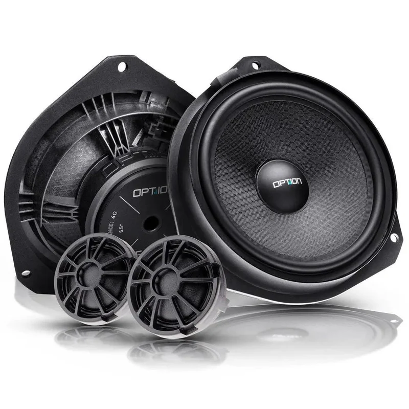 OPTION F-165 – Kit Haut-Parleurs 2 Voies 16,5 cm | 50 W RMS | 4 Ohms | Plug & Play