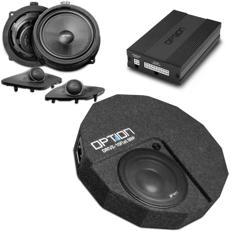 OPTION SET-247 – Système Audio Complet Hyundai i30 PD Facelift (à partir de 2020) – DSP + Subwoofer + Haut-parleurs Avant