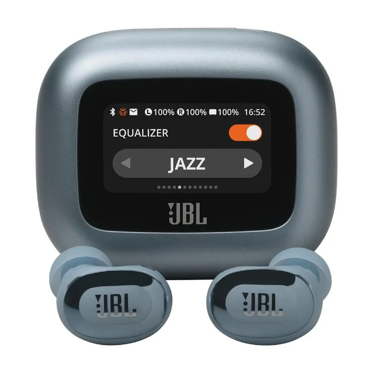 JBL Live Buds 3 | Écouteurs intra-auriculaires - Écran tactile LED 1,45" - Bluetooth - Bleu