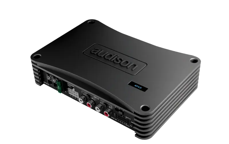 Audison AP4 D – Amplificateur 4 canaux Classe D | 520 W | 4 x 130 W @ 2 Ω | Fully Bridgeable