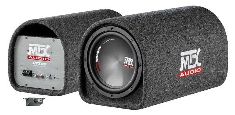 MTX RTT8P – Caisson tube actif bass-reflex 20 cm – 120 W RMS – 4 Ohm