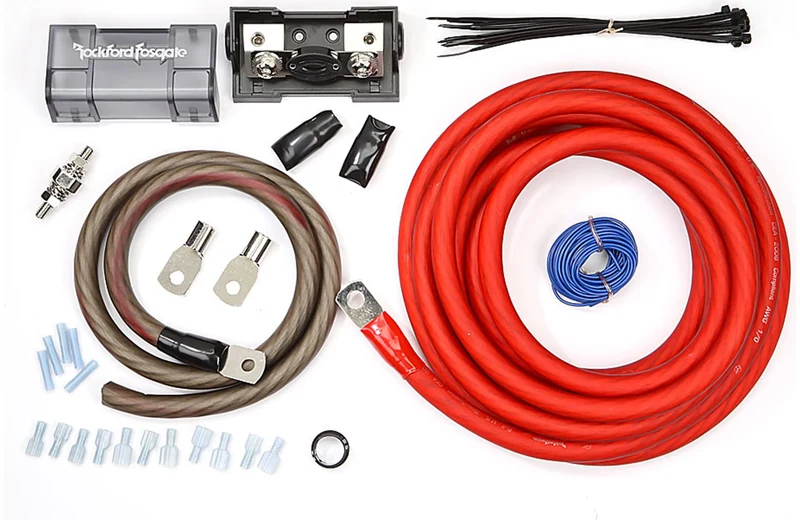 ROCKFORD RFK1 – Kit de câblage complet 1 AWG en cuivre pur OFC