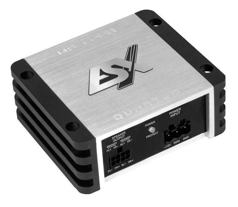 ESX QS-FOUR-ISO – Amplificateur 4 Canaux Class D Ultra Compact Plug & Play ISO