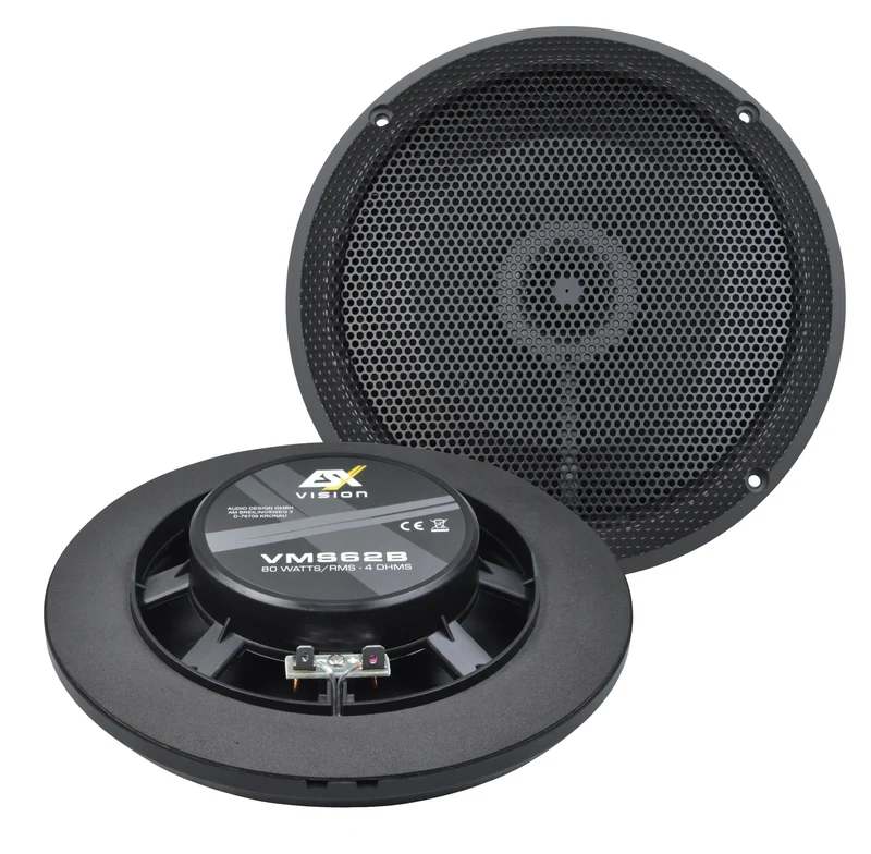 ESX VMS62B – Haut-Parleurs Marine/Outdoor 16,5 cm 2 Voies Coaxiaux