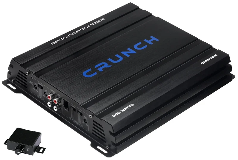 CRUNCH GPX800.2 – Amplificateur 2 canaux analogique Classe A/B – 2 x 200W RMS – Filtres intégrés