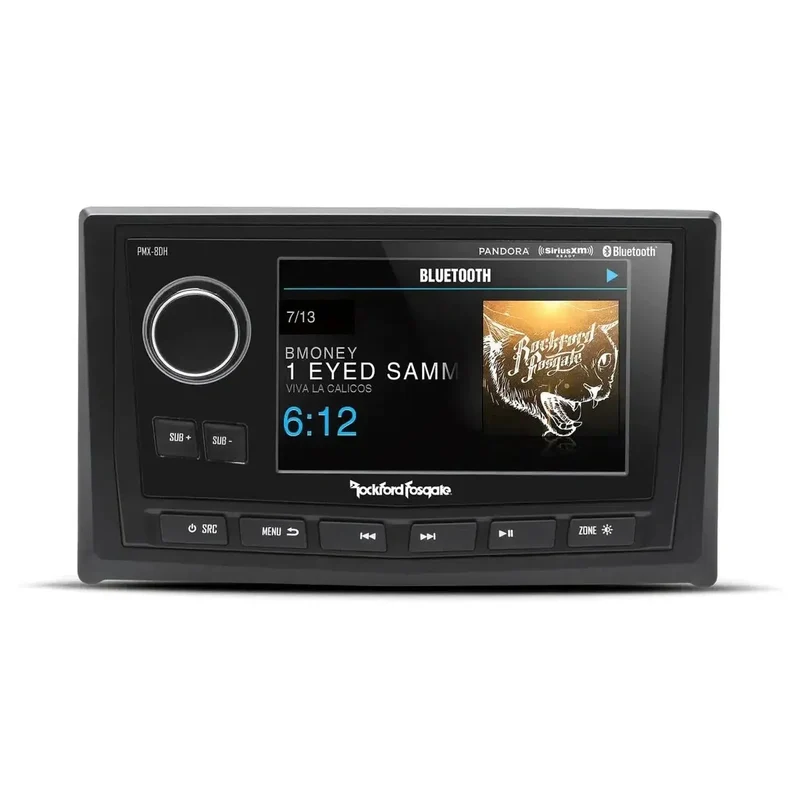 ROCKFORD PMX-8DH – Écran déporté marin 5" pour PMX-8BB – Contrôle multi-zones – IPX6