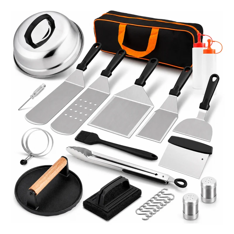 Miomu Set de 27 Utensilios para Parrilla, Momento Parrillero