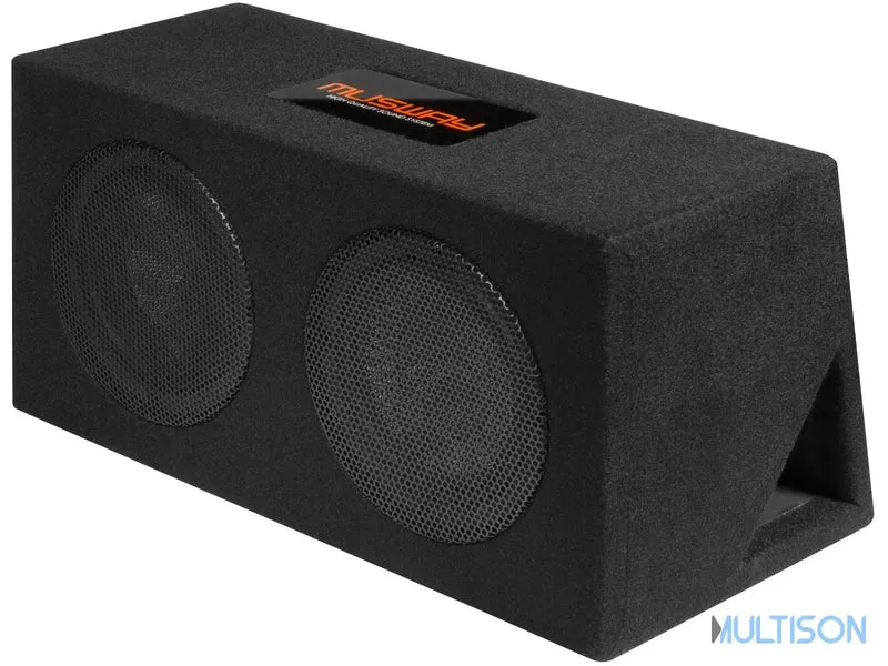 MUSWAY MR208Q – Caisson bass-reflex double subwoofers de 20 cm