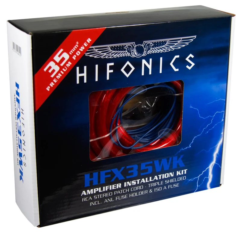 HIFONICS HFX35WK - Kit de Câblage Premium pour Amplificateur