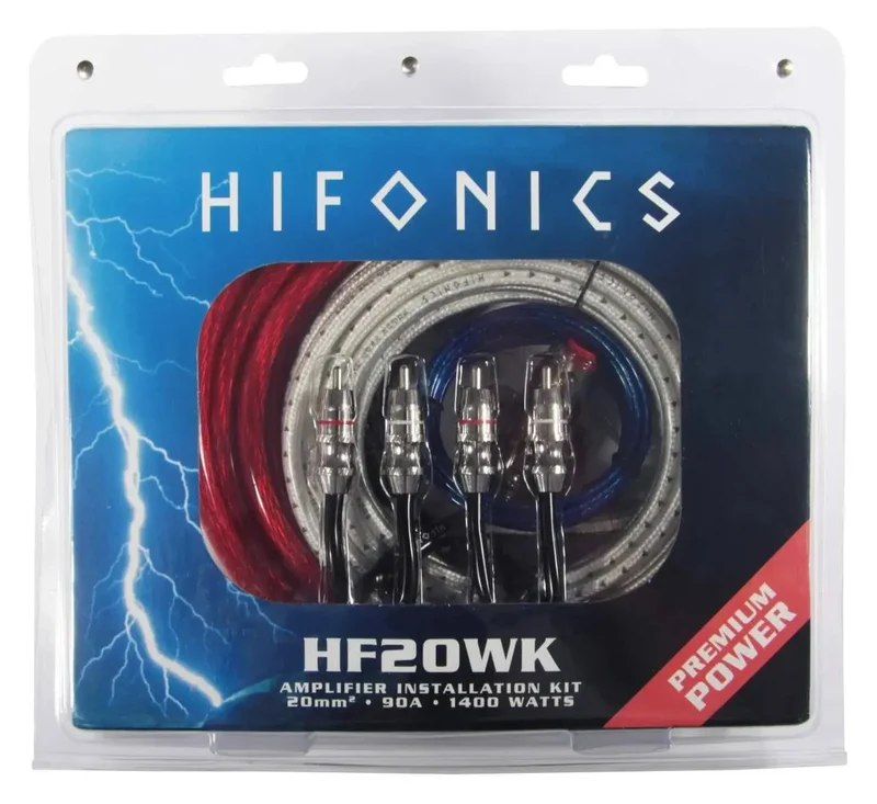 HIFONICS HF20WK - Kit de Câblage Premium pour Amplificateur