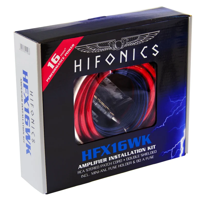 HIFONICS HFX16WK - Kit de Câblage Premium pour Amplificateur