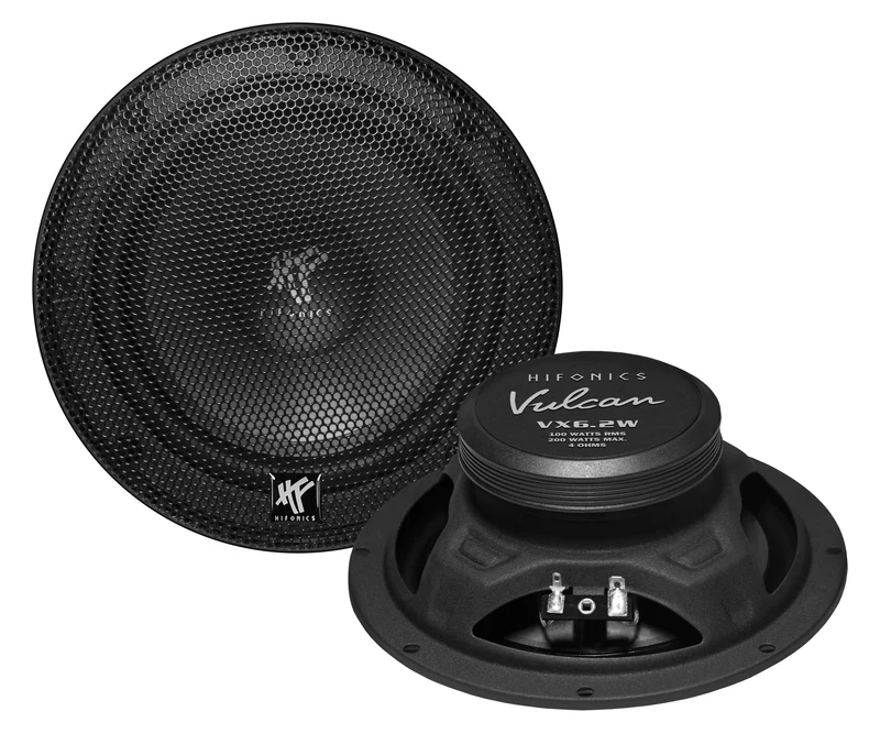 HIFONICS VX6.2W - Kickbass 16,5 cm Haute Performance 100 Watts RMS