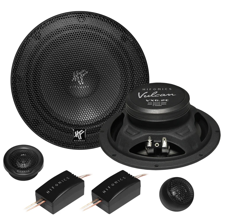 HIFONICS VX6.2E - Kit Haut-Parleurs 2 Voies 16,5 cm 100 Watts RMS