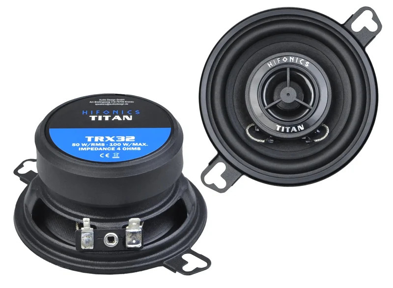 HIFONICS TRX32 - Haut-Parleurs Coaxiaux 8,7 cm 50 Watts RMS
