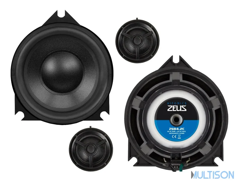 HIFONICS ZSB4.2C - Kit Haut Parleurs 2 Voies Plug & Play BMW/MINI
