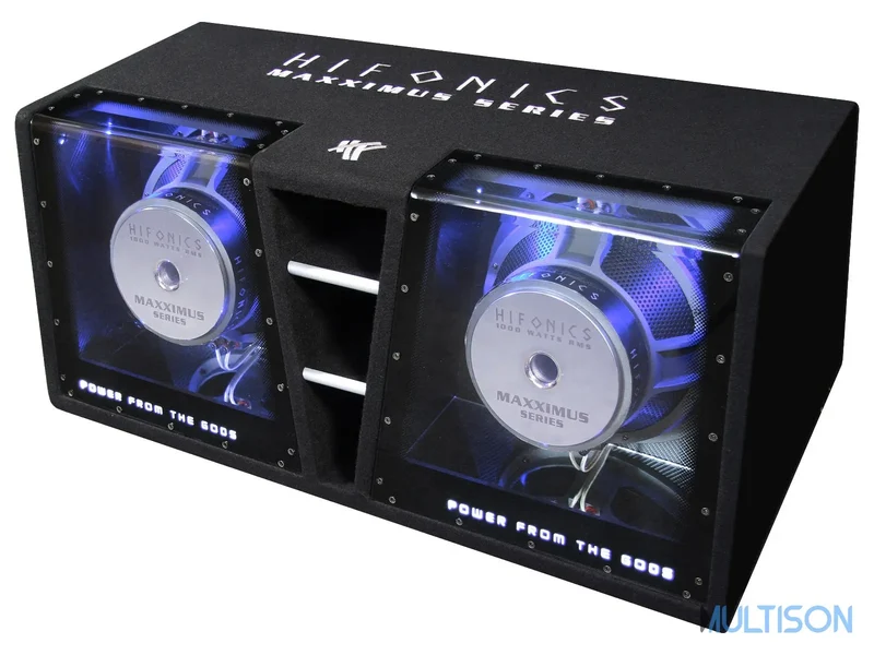 HIFONICS MXZ12Dual - Caisson de Basses Dual Bandpass 2 x 30 cm 2000 W RMS