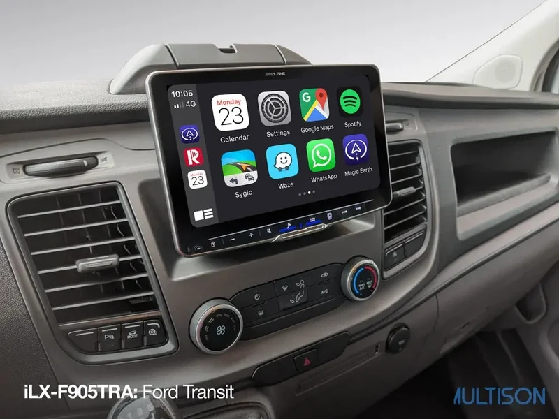 ALPINE iLX-F905TRA - Station Multimédia 9 Pouces pour Ford Transit Custom (2018 →)