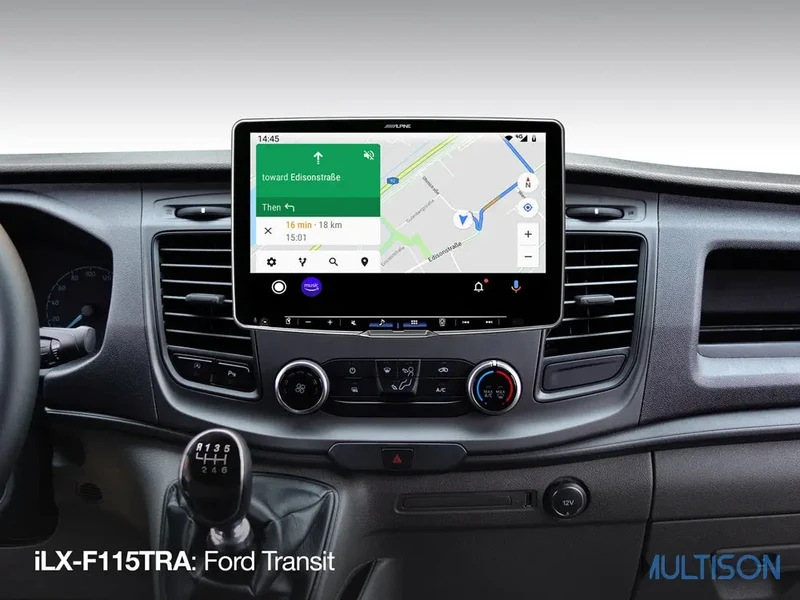 Alpine iLX-F115TRA – Station multimédia 11 pouces pour Ford Transit Custom (2018 →)
