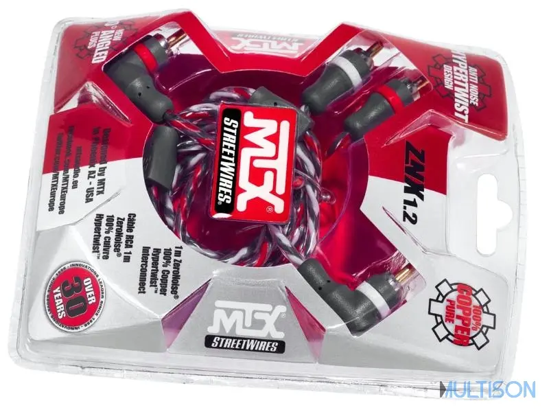 MTX ZNX1.2 – Câble RCA "ZeroNoise" 1 mètre