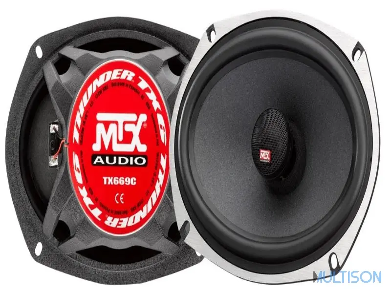 MTX TX669C – Haut-Parleurs Coaxiaux 2 Voies 16x23cm 4Ω 835 Watts