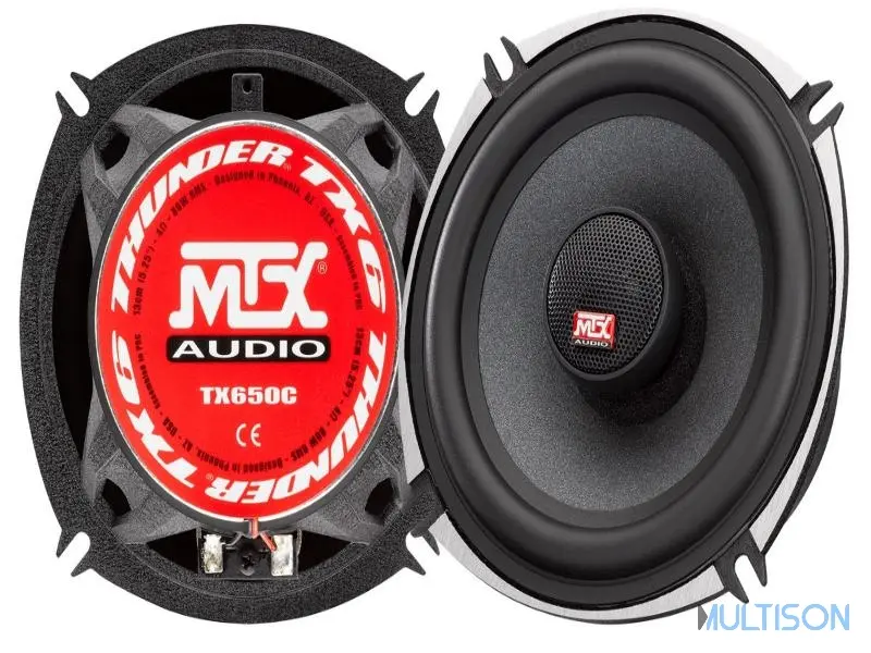 MTX TX650C – Haut-Parleurs Coaxiaux 2 Voies 13cm (5.25") 4Ω 555 Watts