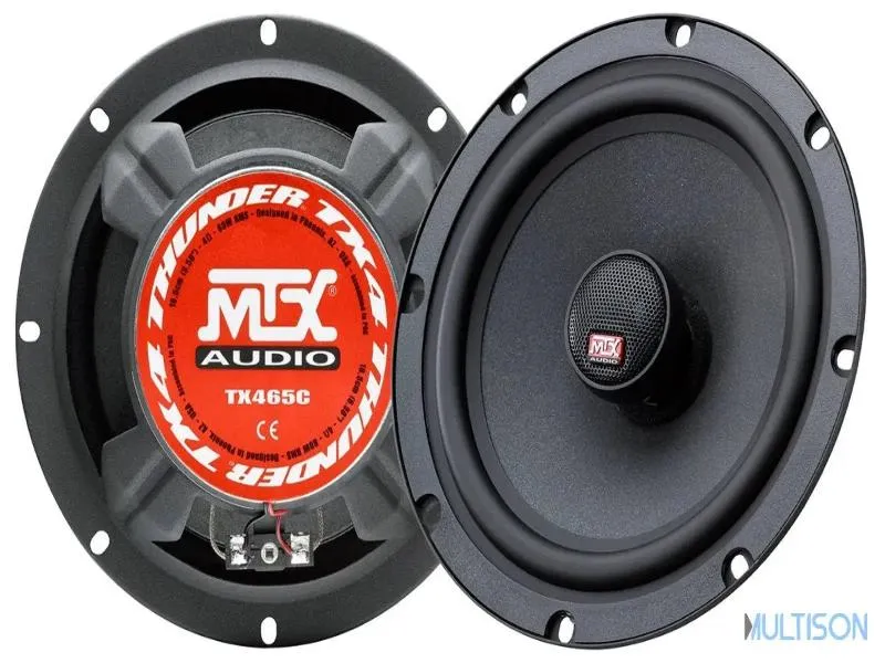MTX TX465C – Haut-parleurs Coax 2 Voies 16,5cm 4Ω 555 Watts