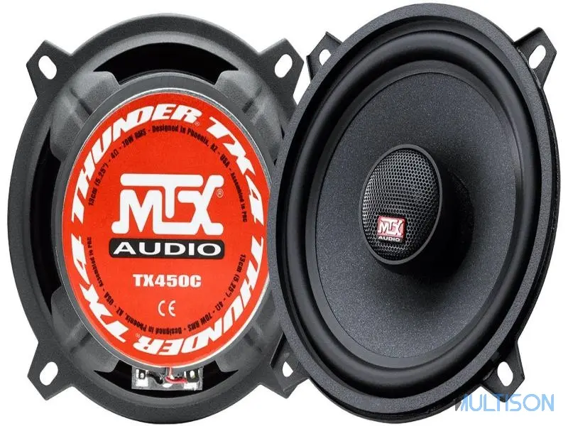MTX TX450C – Haut-parleurs Coax 2 Voies 13cm 4Ω 485 Watts