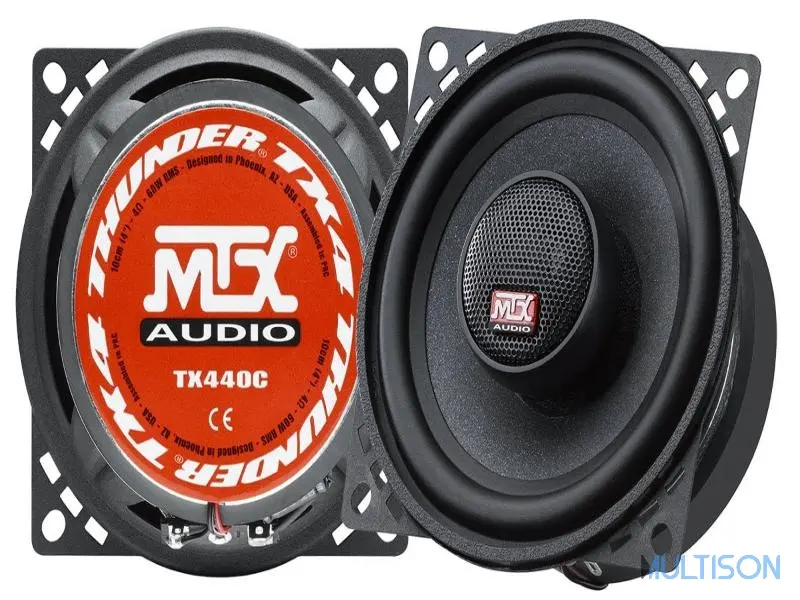 MTX TX440C – Haut-parleurs Coax 2 Voies 10cm 4Ω 415 Watts