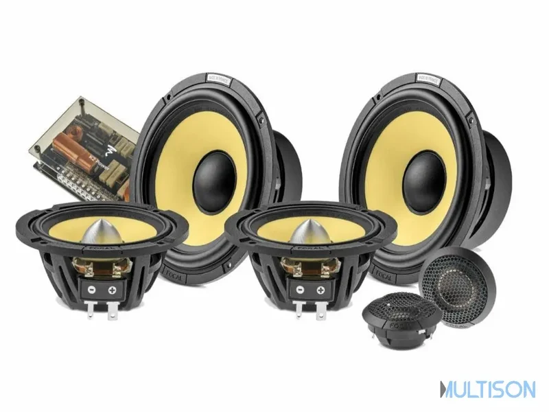 Focal ES165KX3E - Kit Coaxial 3 Voies 16,5 cm 120 Watts Rms