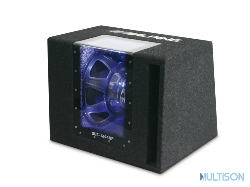 Alpine SBG-1244BP - Caisson Subwoofer 30cm 800W fenêtre acrylique