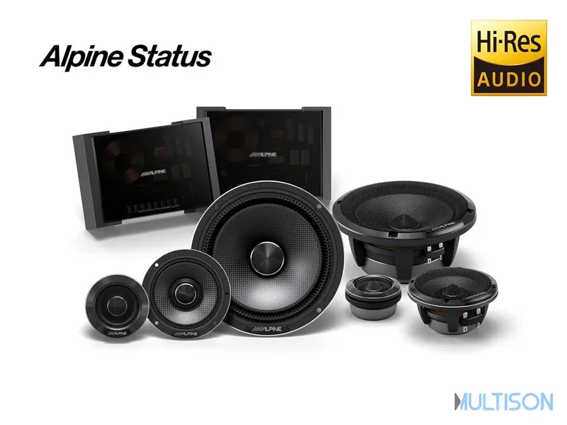 Alpine HDZ-653 - Haut-parleurs 16,5 cm Hi-Res à 3 voies - Alpine Status