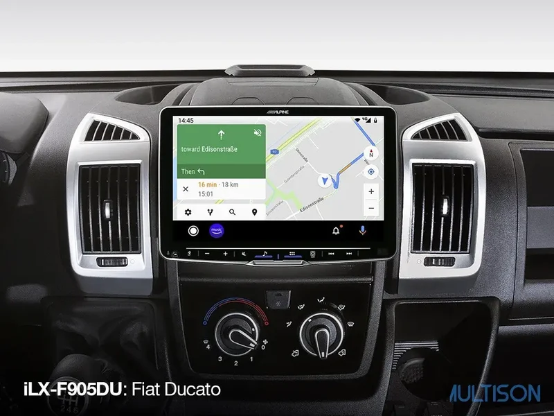 Alpine iLX-F905DU - Autoradio 9 Pouces CarPlay Fiat Ducato Citroën Jumper Peugeot Boxer
