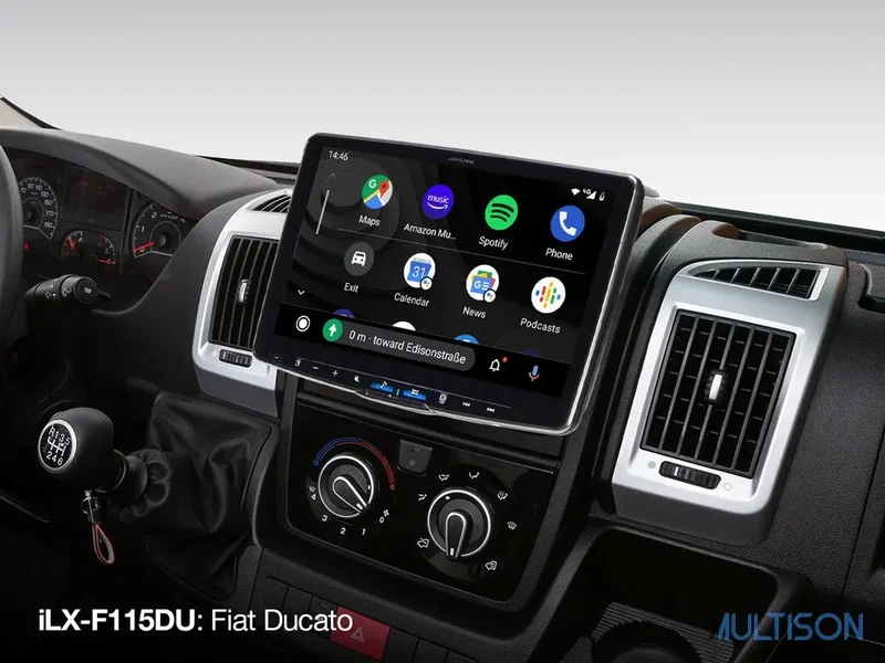 Alpine iLX-F115DU - Autoradio 11 Pouces CarPlay Fiat Ducato Citroën Jumper Peugeot Boxer