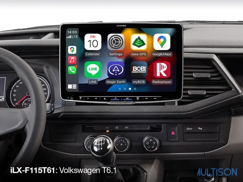 Alpine iLX-F115T61 - Autoradio 11 Pouces Apple CarPlay Volkswagen T6.1 (2019-2022)