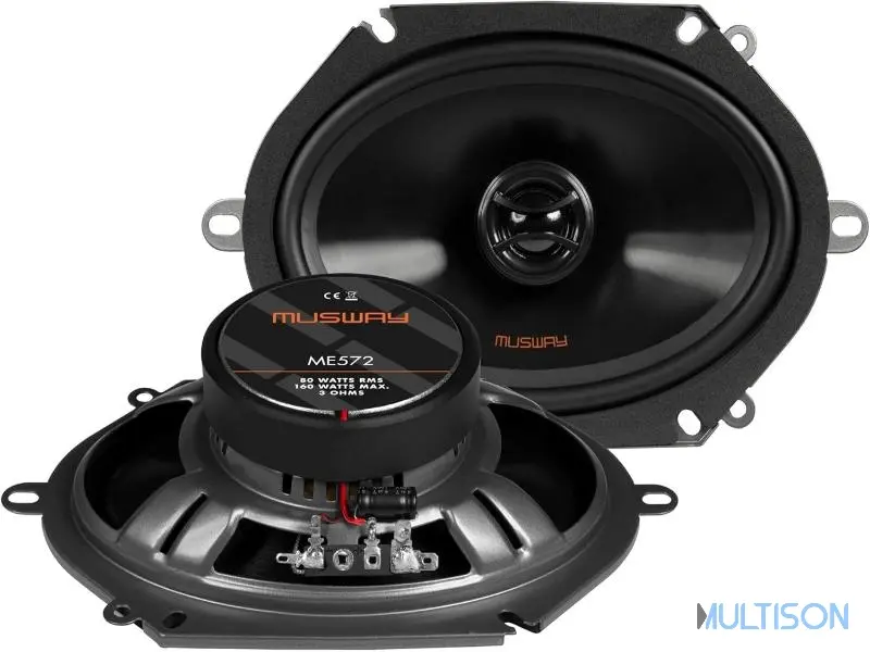 MUSWAY ME572 - Haut-parleurs coaxiaux 5x7", 160W max