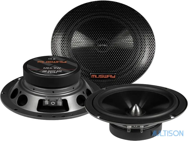 MUSWAY ME6.2W - Haut-Parleur Kickbass 16,5 cm, 100W RMS