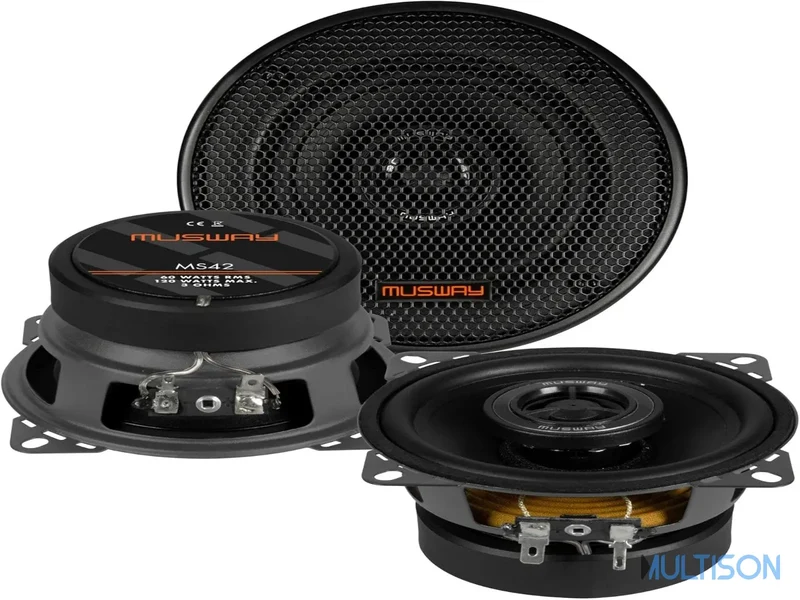 Musway MS42 - Haut-Parleurs 10 Cm Coaxiaux 60W RMS