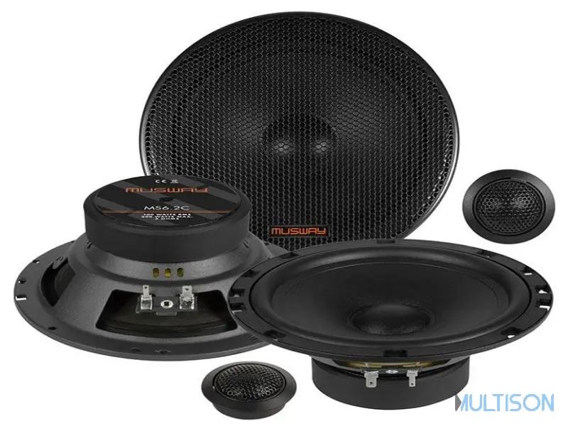 MUSWAY MS6.2C –Haut-Parleurs kit 2 Voies, 16.5 cm, 100W RMS