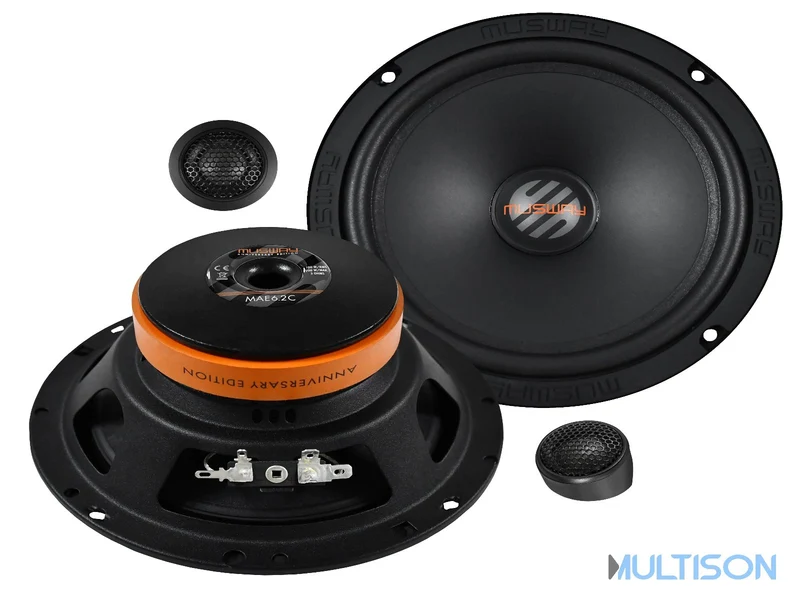 MUSWAY MAE6.2C – Kit Haut-Parleurs 2 Voies 16,5 cm, 100W RMS
