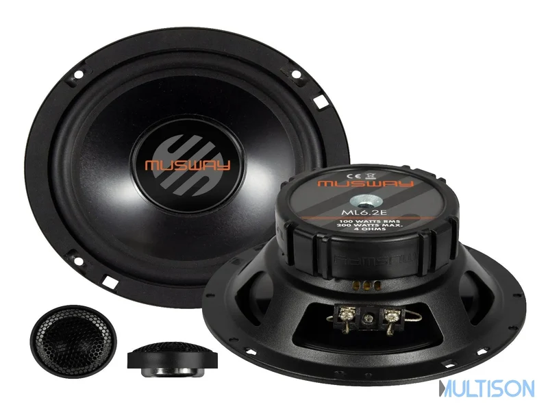 MUSWAY ML6.2E – Kit Haut-Parleurs 2 Voies 16,5 cm, 100W RMS